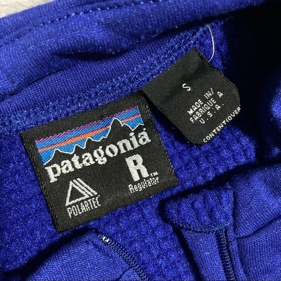 Patagonia Polartec Regulator Sleeveless Pullover Half Zip Vest Blue & Black S - Picture 4 of 8
